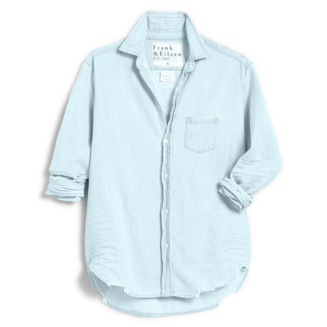 Eileen in Italian Cotton Classic Blue Tattered Wash