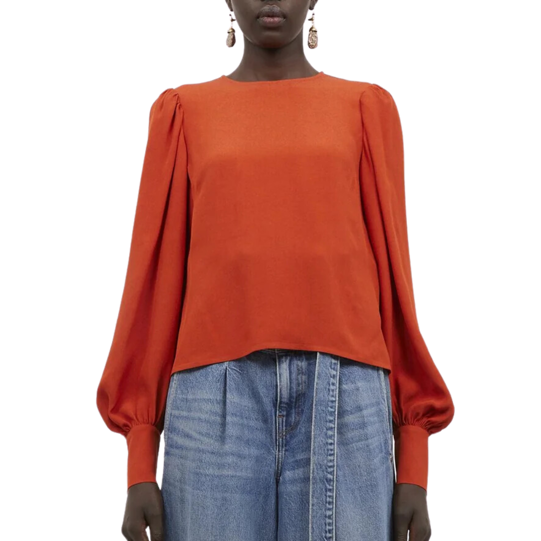 Lilliana Blouse in Red Oxide