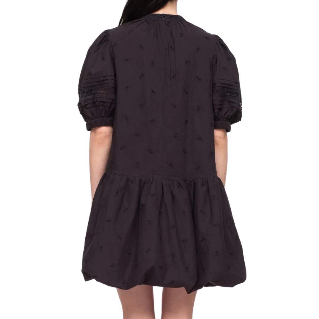 Loren Solid Tunic Dress in Black
