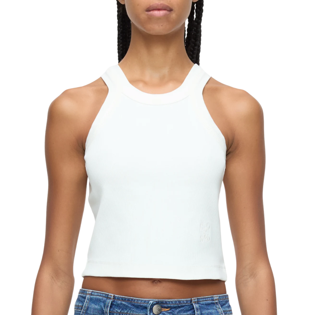 Racer Top in Ivory