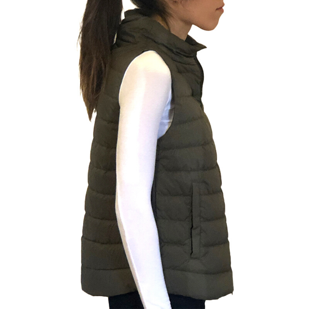 Herno Puffer Vest in Green