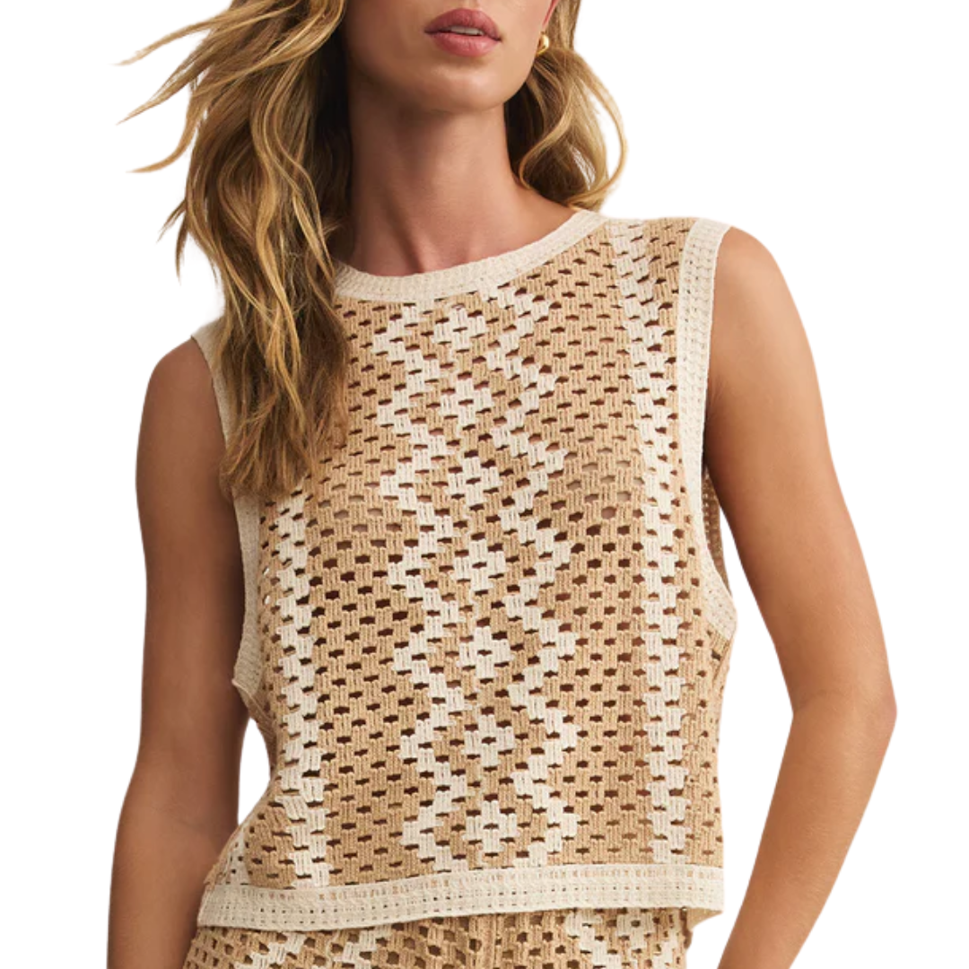 Oasis Crochet Top in Natural