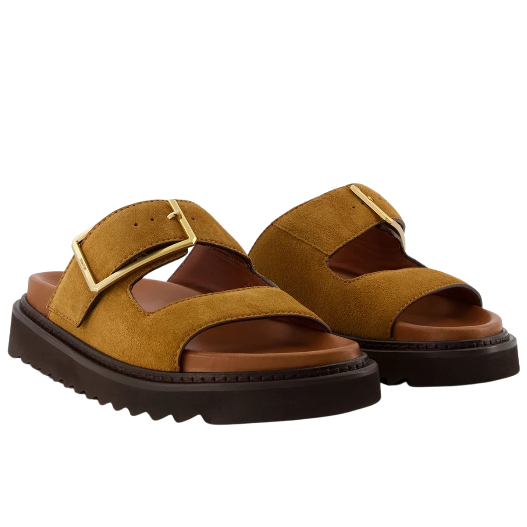 Alpha Cecilia Suede Sandals in Folk