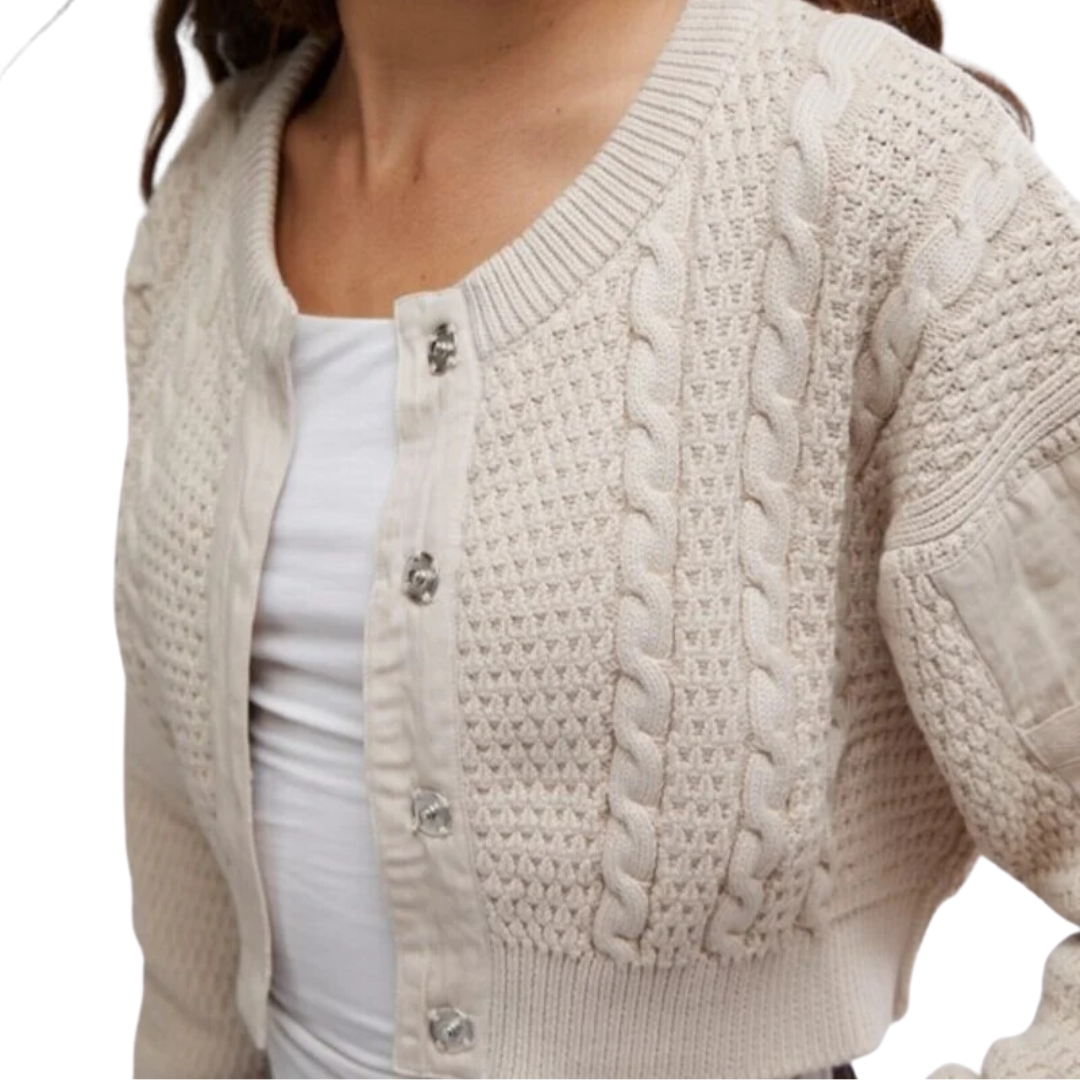 Heritage Cardi in Crystal Grey