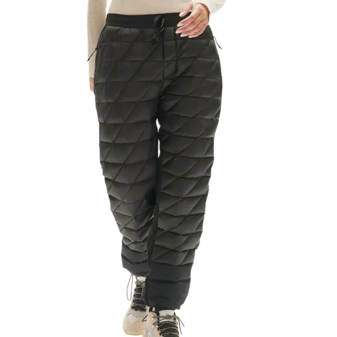 Hybrid Down Sweatpants in Black