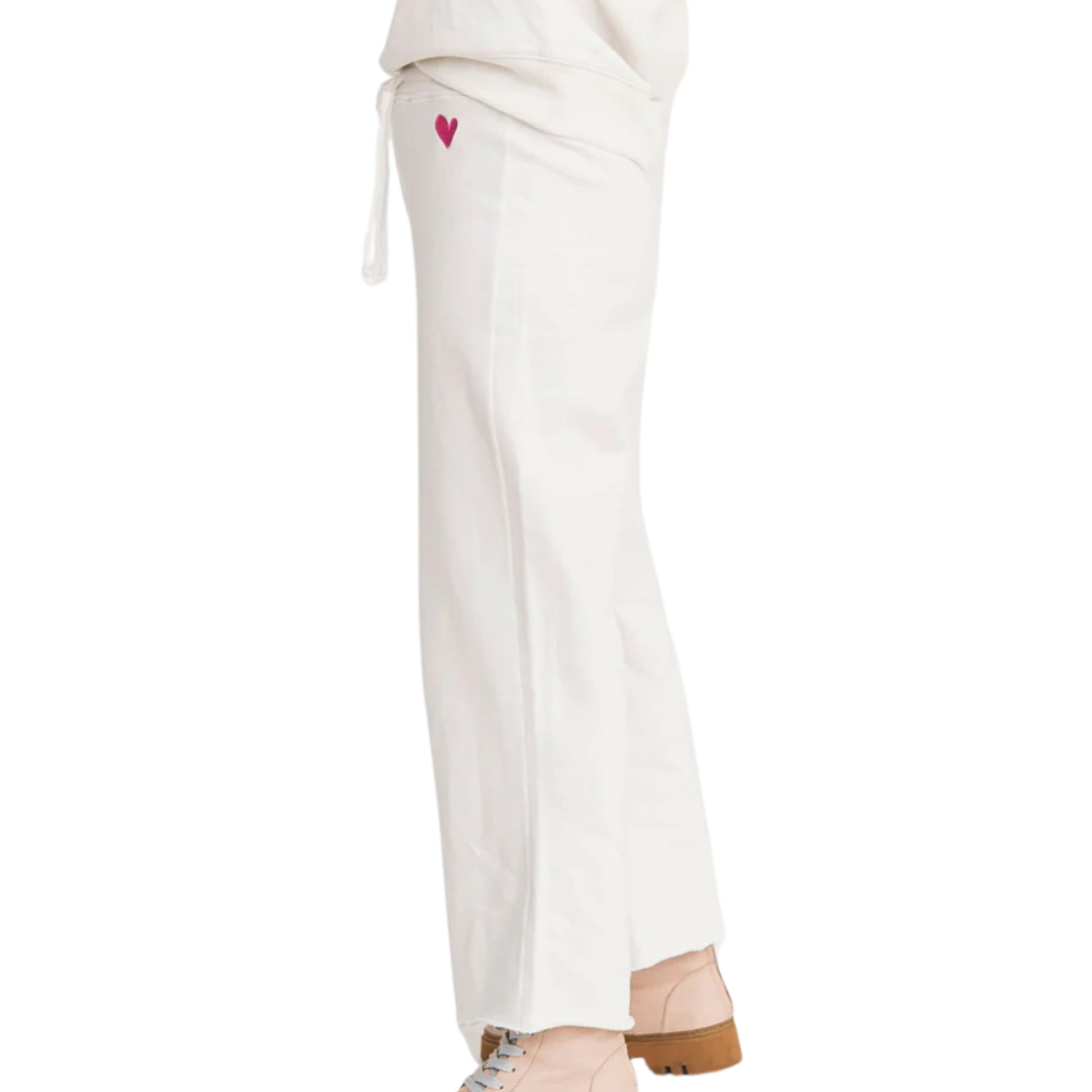 Weekend Barb Sweatpant in Cloud White