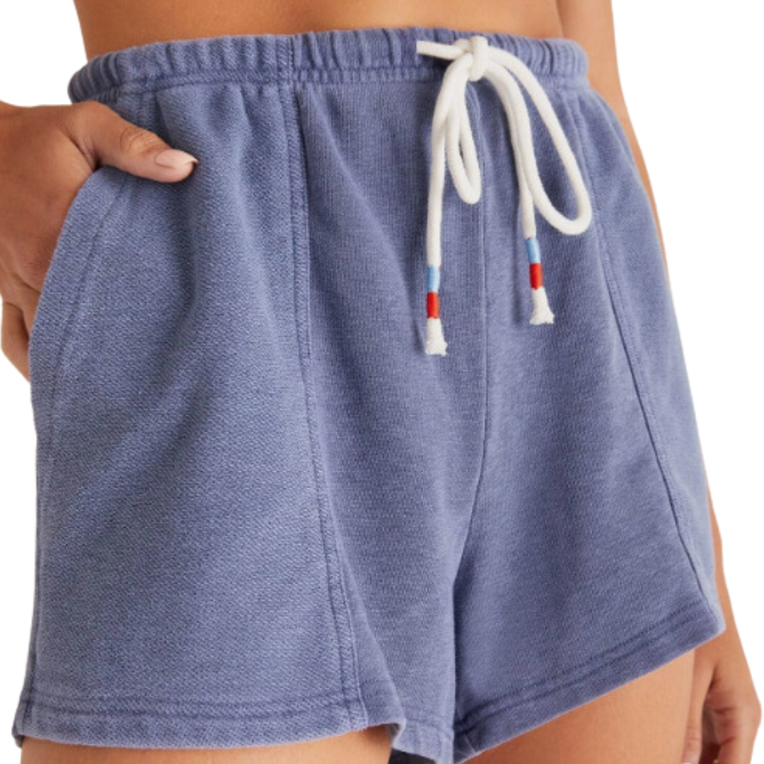 Vintage Terry Short in Dusty Navy