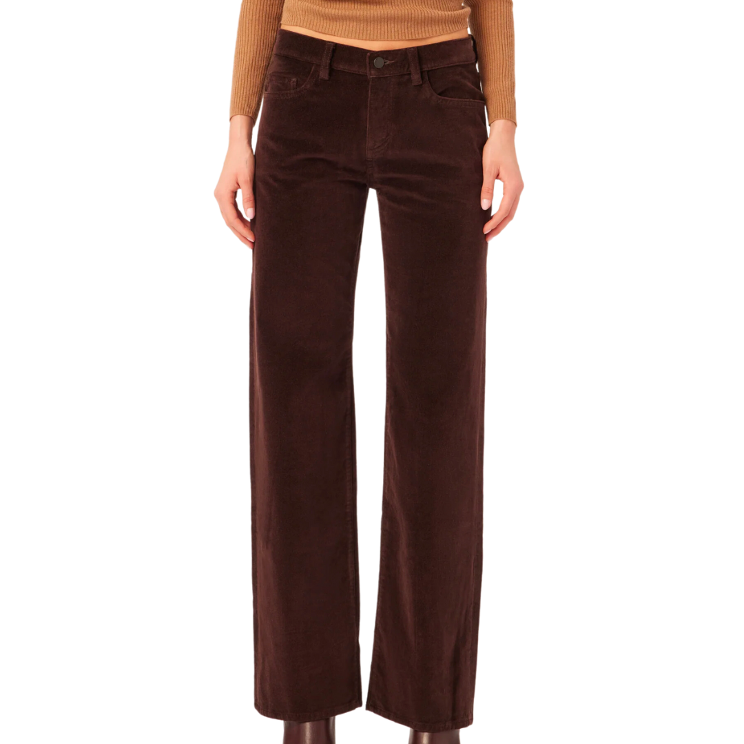 Drue Straight Low Rise Vintage 32" in Dark Mocha