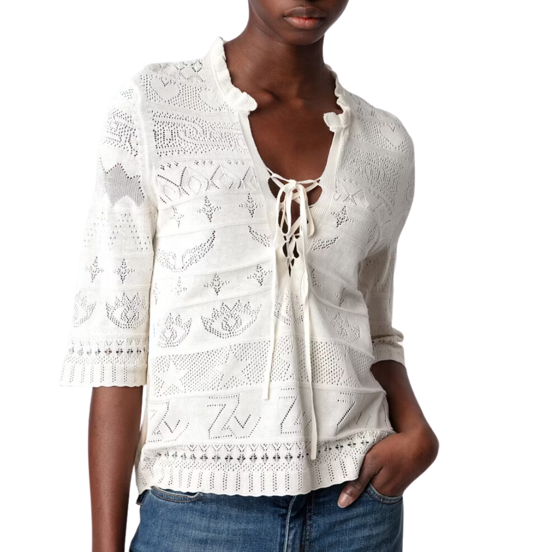 Taho Sweater in Ecru