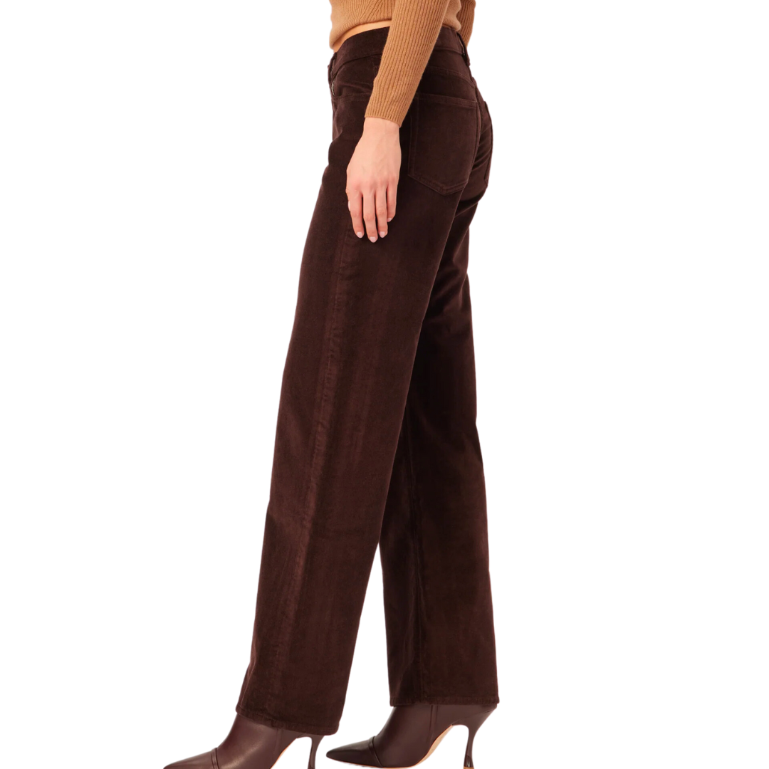 Drue Straight Low Rise Vintage 32" in Dark Mocha