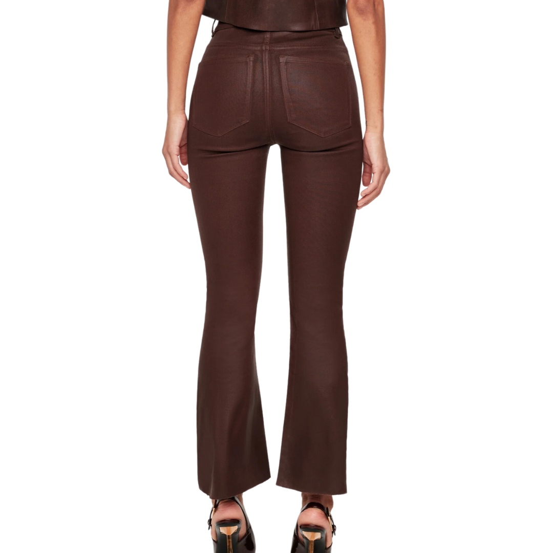 Bridget Boot High Rise Instasculpt Crop Jeans in Walnut