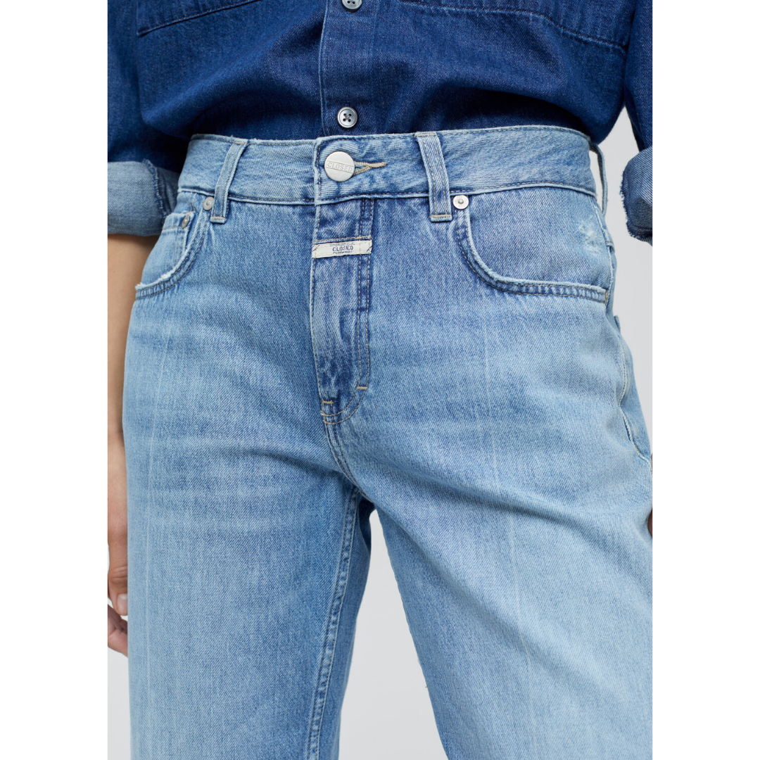 X-Lent Mid-Rise Cropped Relaxed Fit Jean