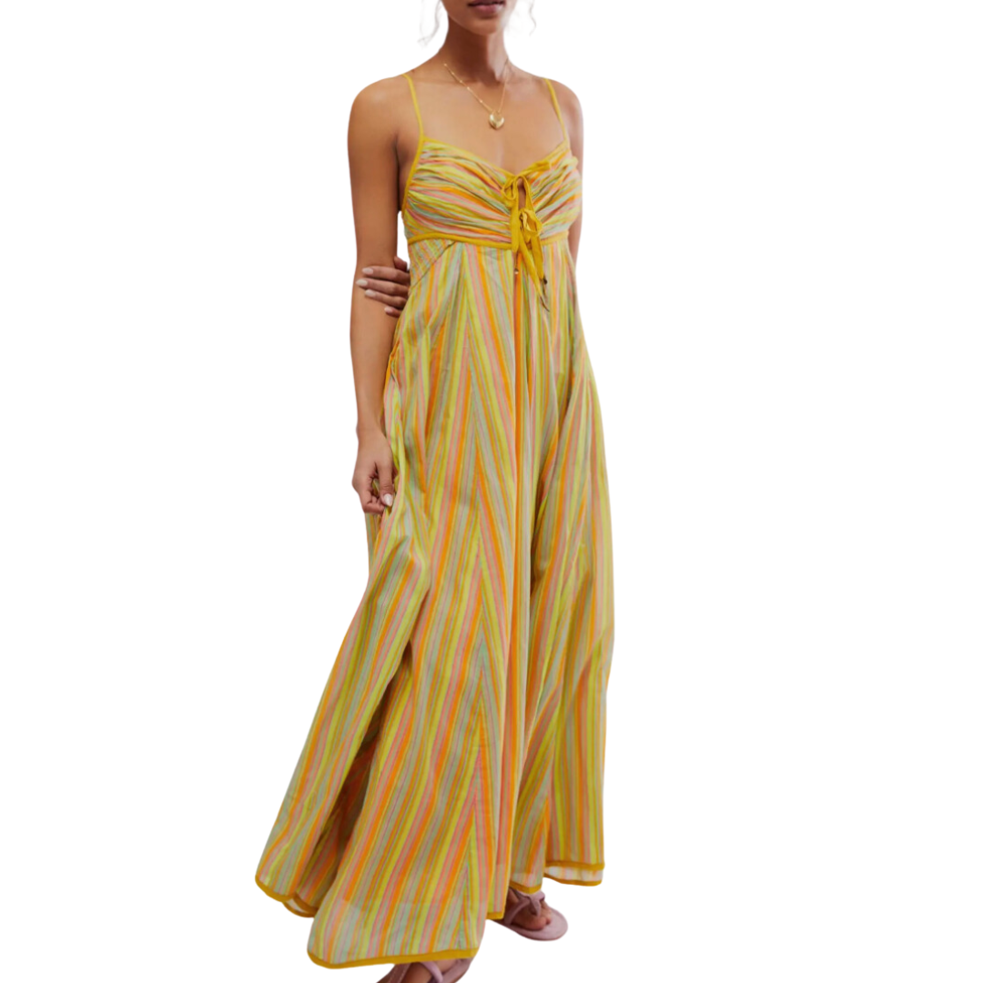 Dream Weaver Maxi Dress in Citrus Combo