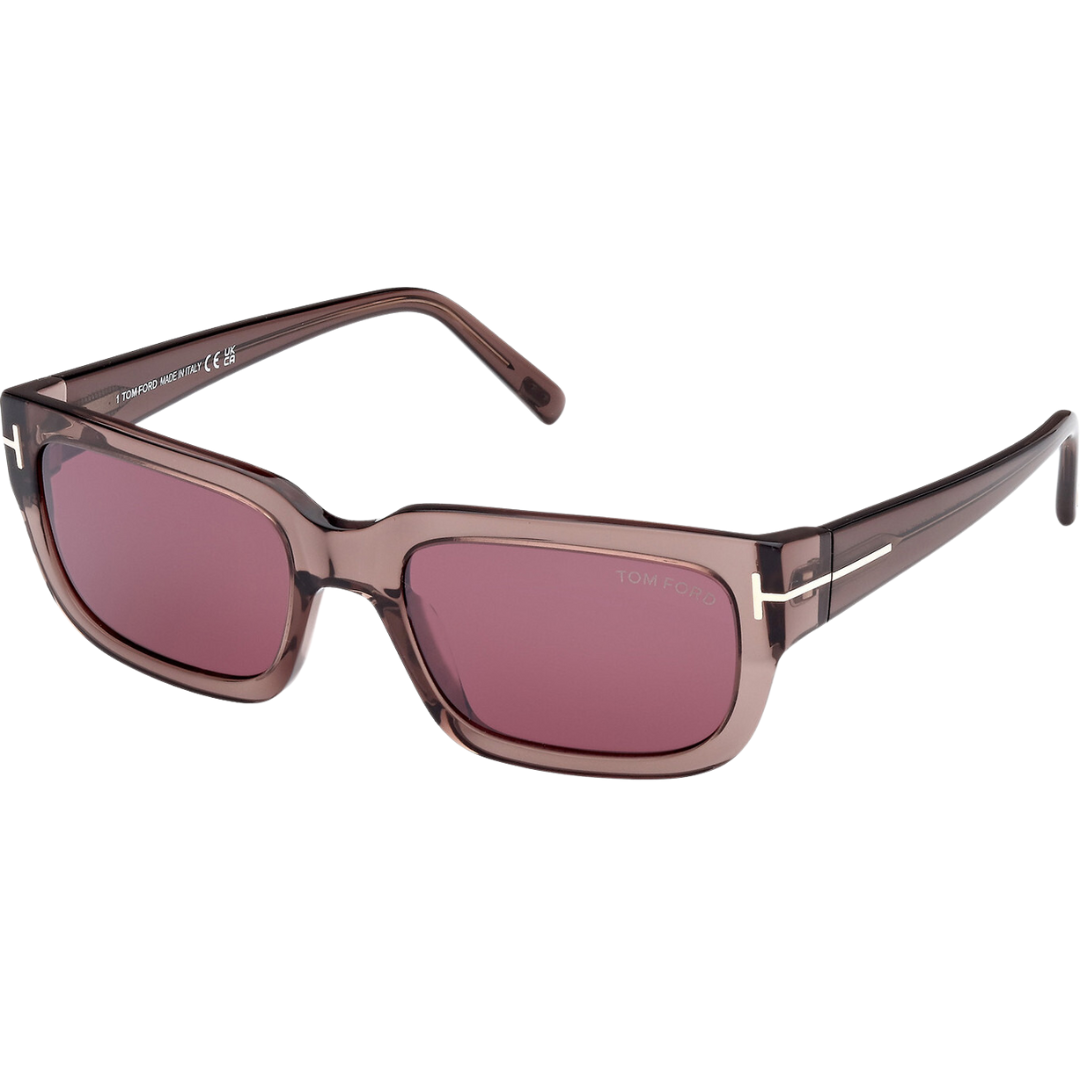 Ezra Sunglasses in Shiny Light Brown