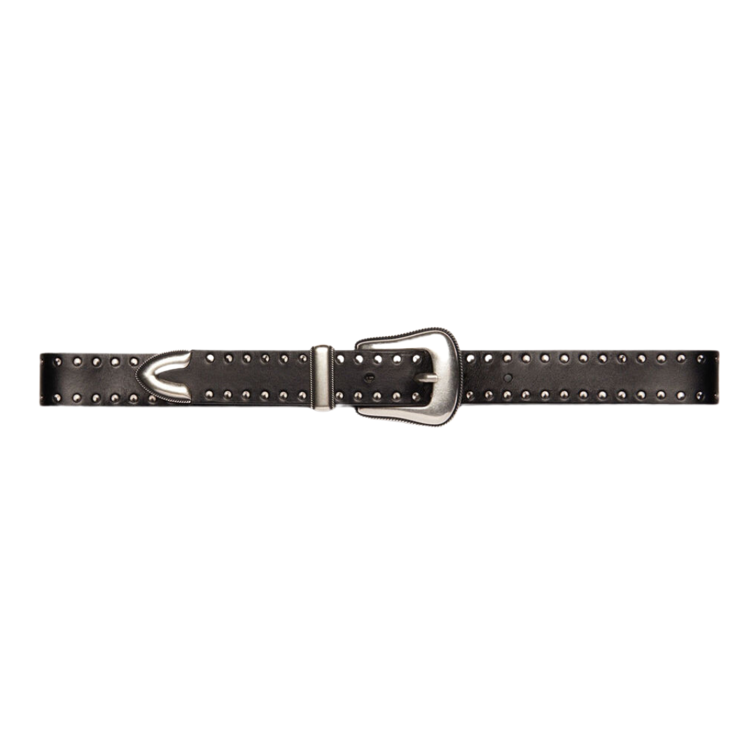Dorsy Leather Belt in Black