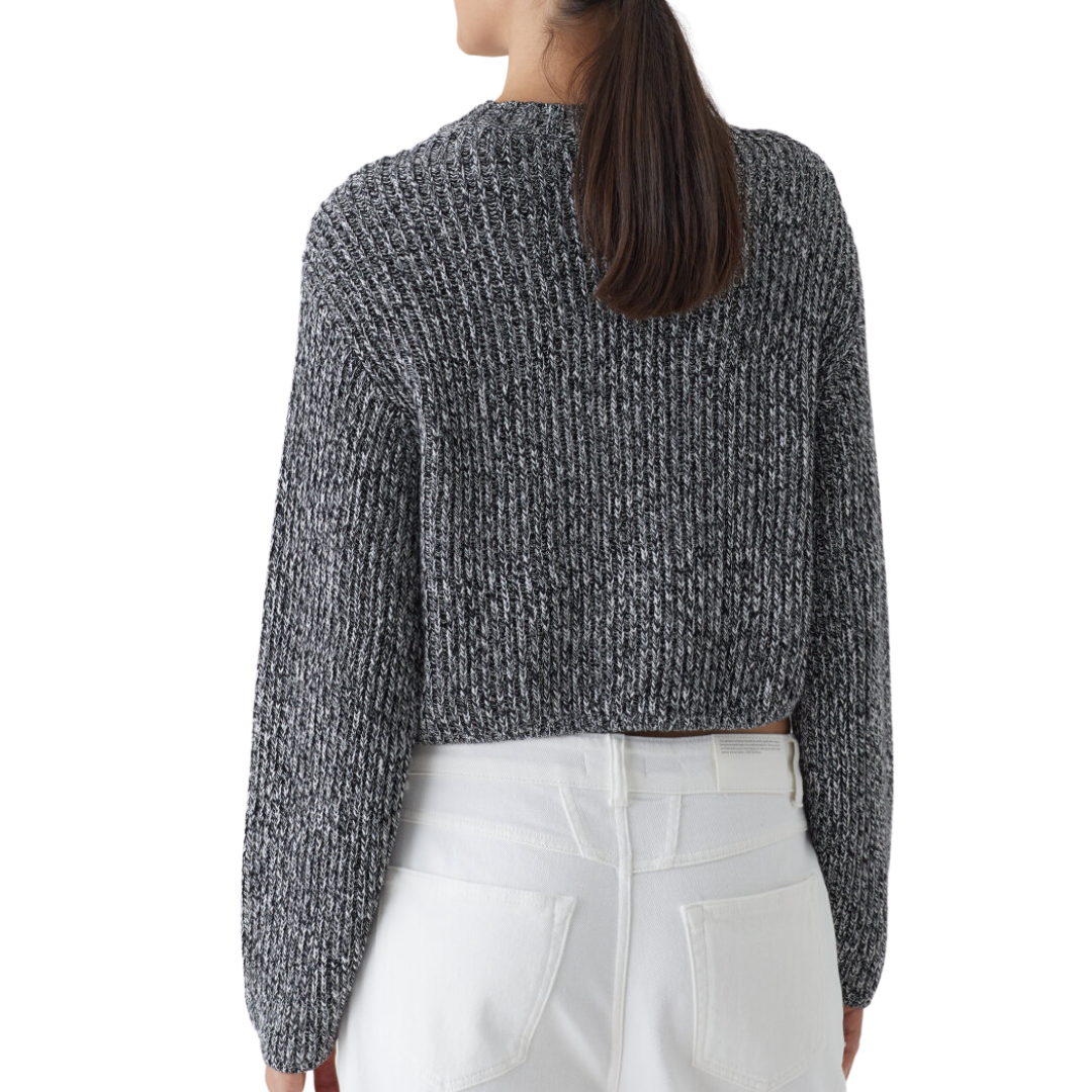 Pure Organic Cotton Crew Neck in Black