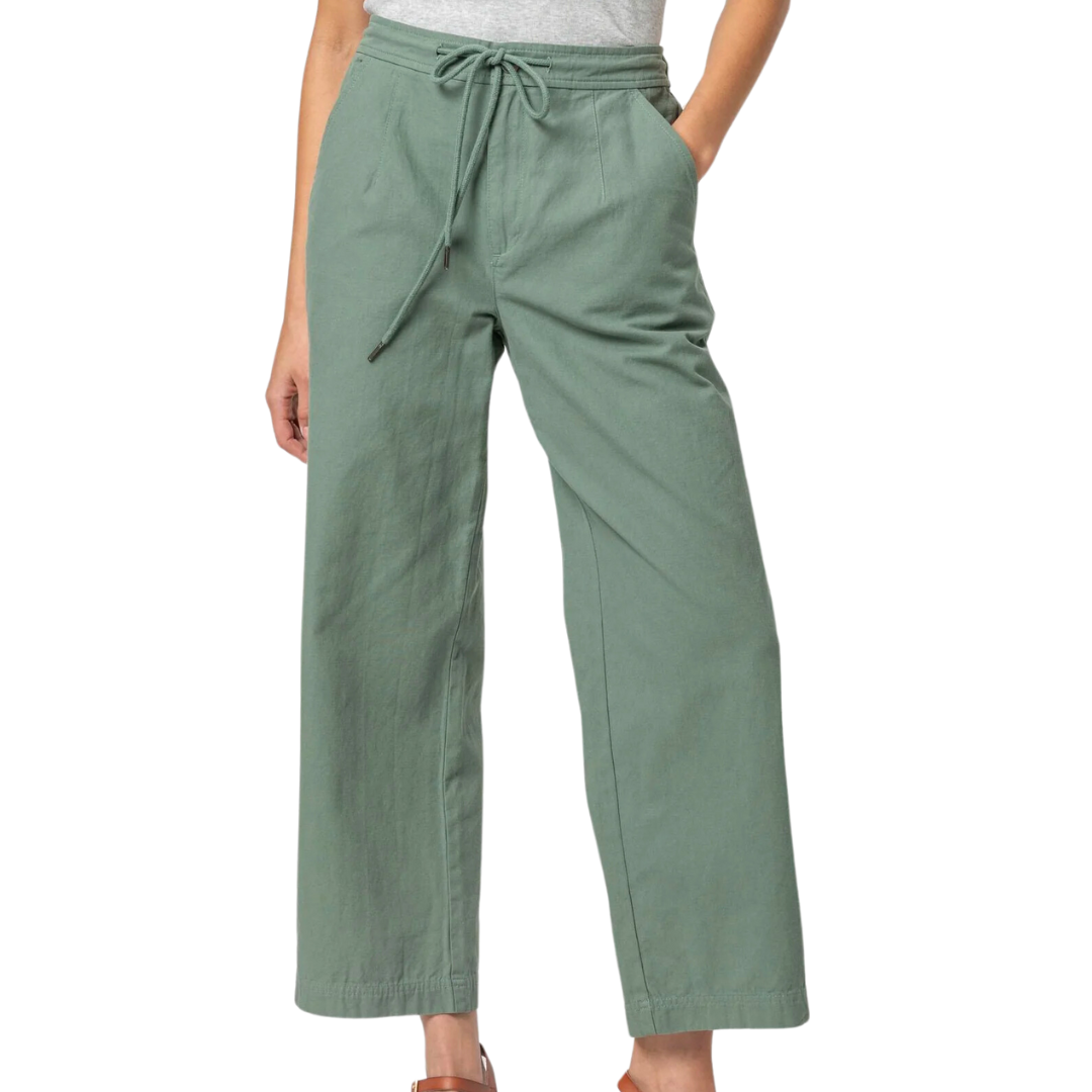 Canvas Drawstring Pant in Seagrass