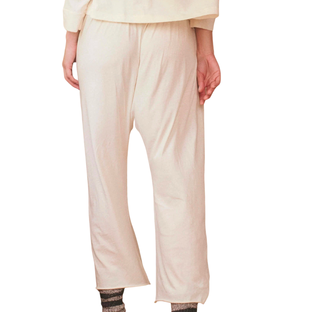 The Lounge Crop in Washed White