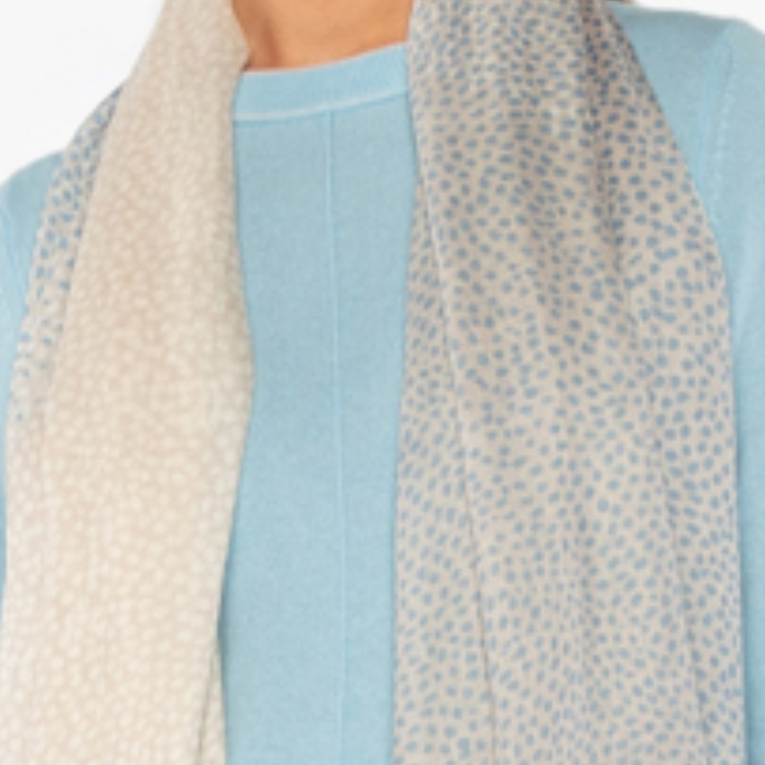 Dots Print Scarf in Tranquil Multi