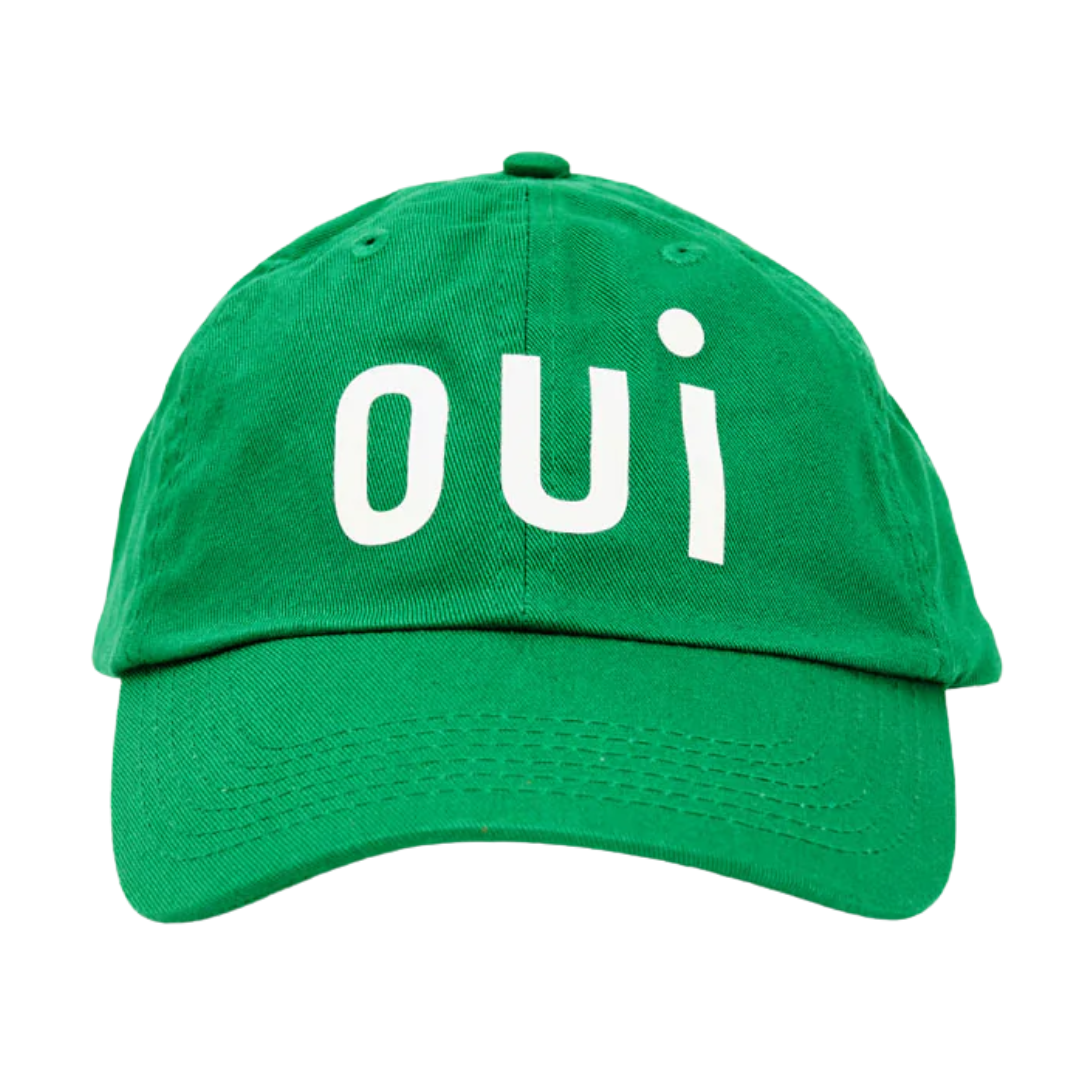 Baseball Hat in Green w/ Oui