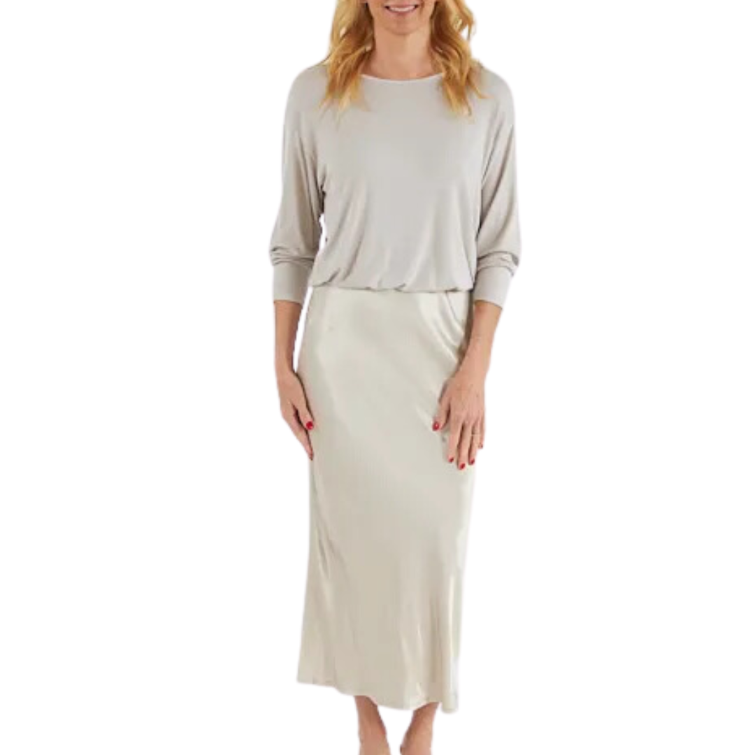 Nadia 2-In-1 Dress in Cement