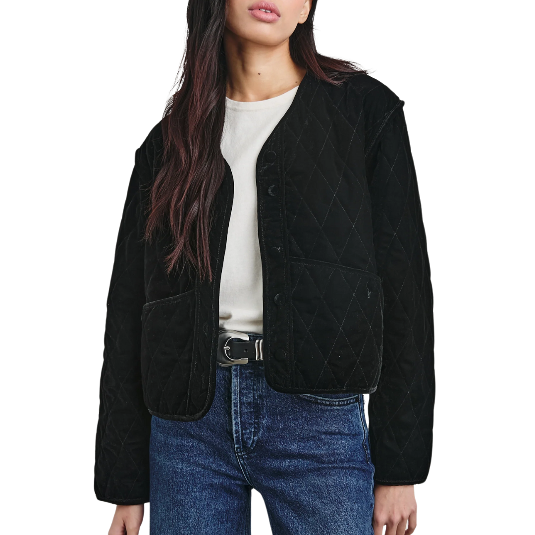 Kiko Jacket in Black Velvet