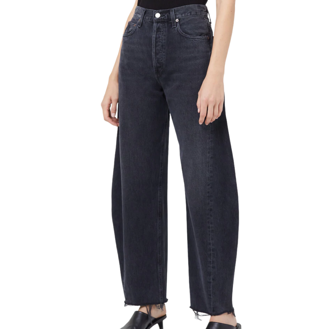 Luna High Rise Pieced Taper in Possess
