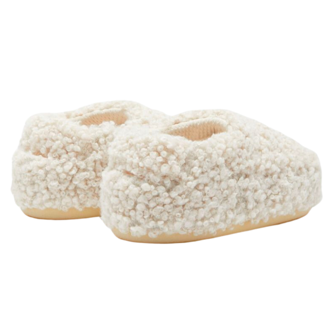 Faux Curly Sandal Band in Cream