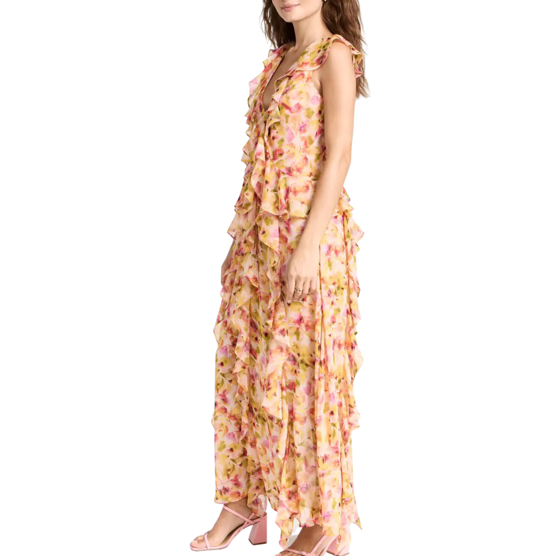 Claudita Dress in Golden Flora
