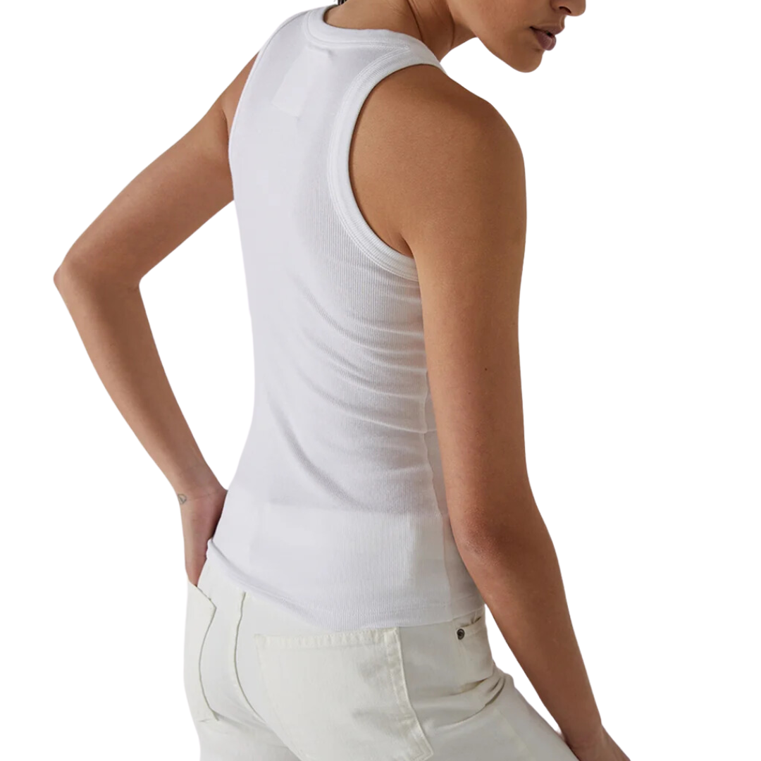 Cruz Tank Top in White
