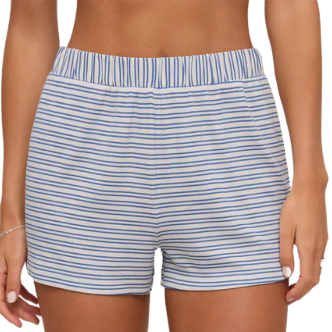 Sea Me Stripe Modal Short in Vanilla Ice