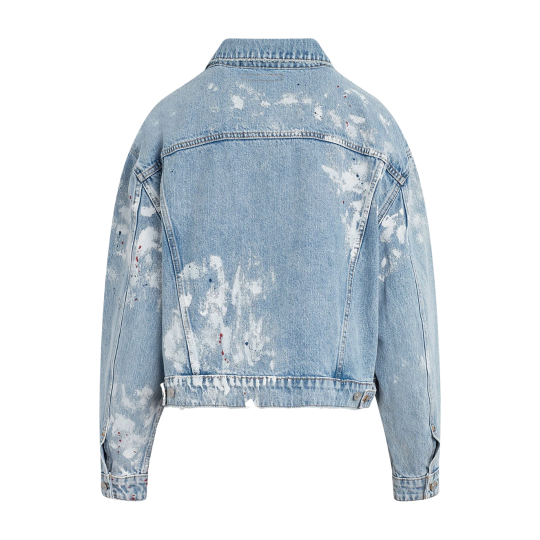 Brea Swing Trucker Jacket in Pigment Explosion