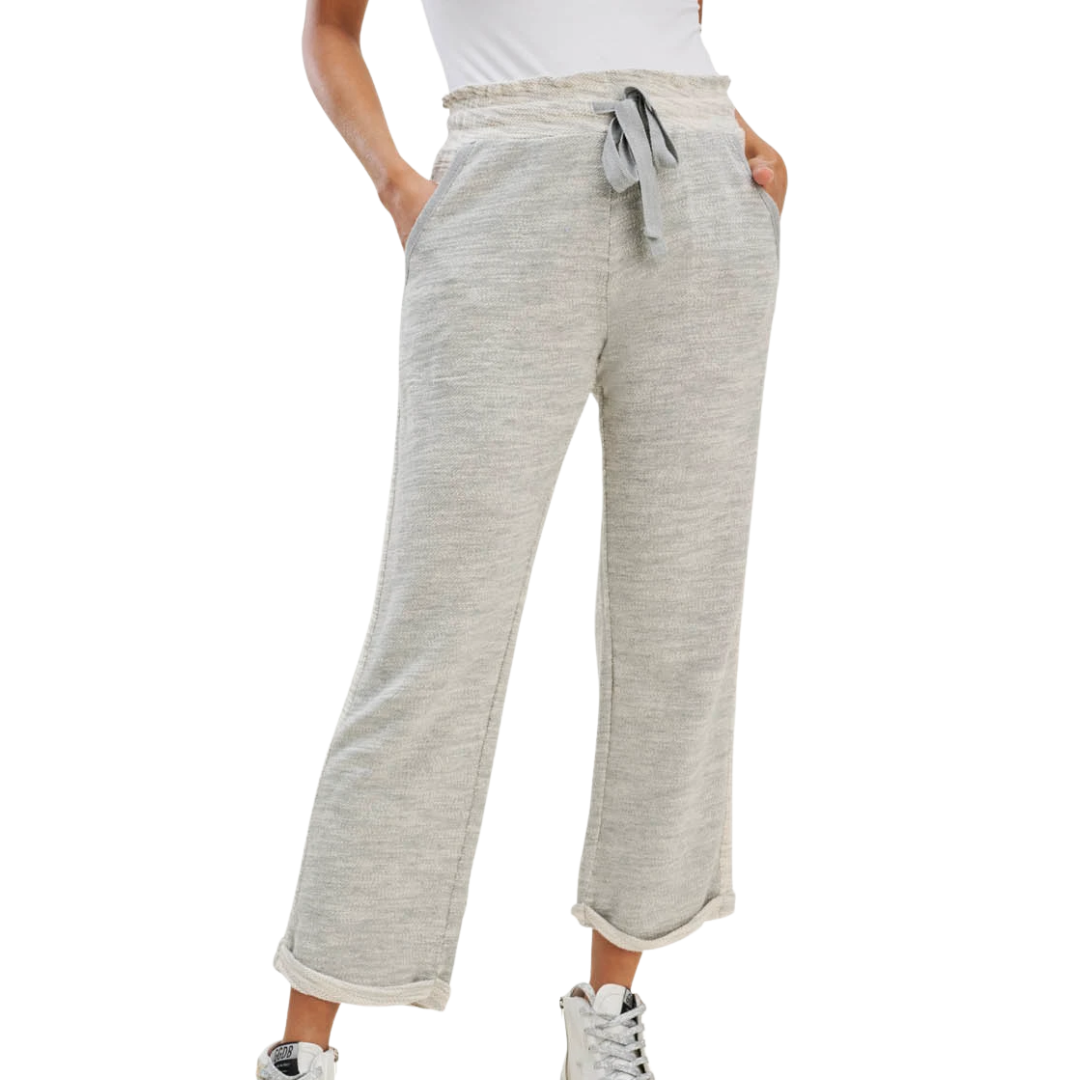 Dolan Heathered Pant in Mid Heather Grey