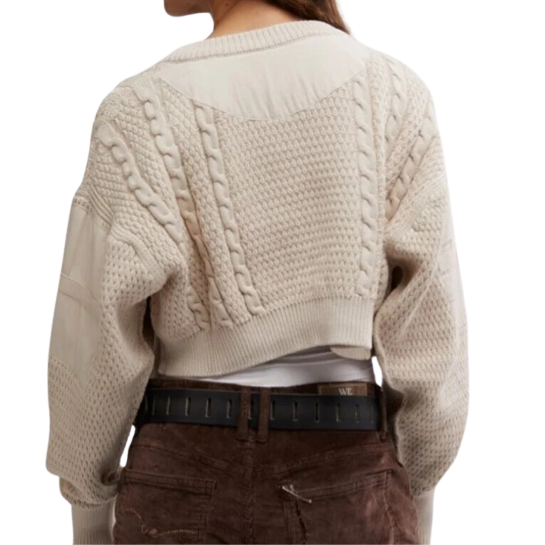 Heritage Cardi in Crystal Grey