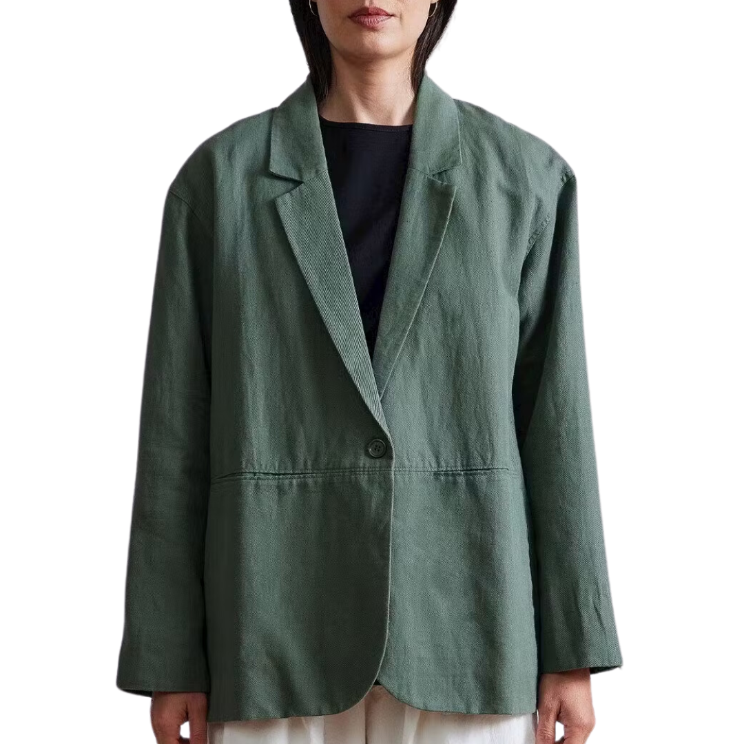 Oversized Blazer in Thyme