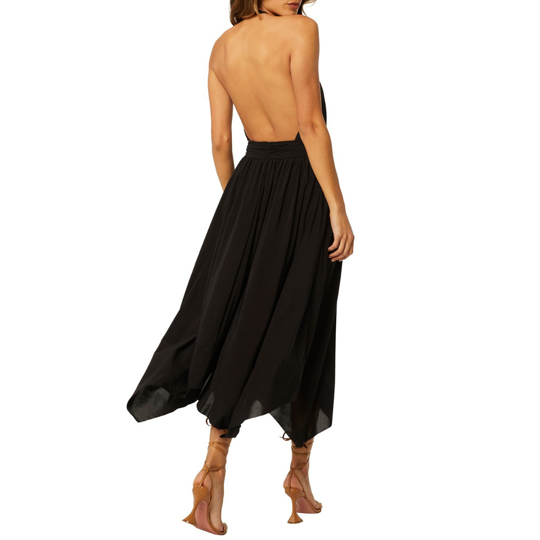 Carissa Halter Dress in Black