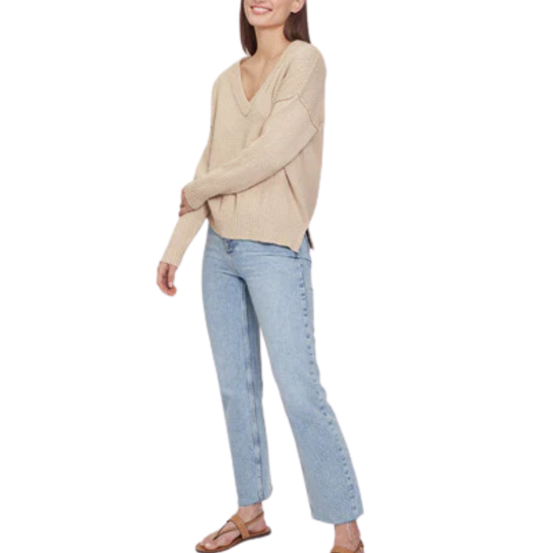 Oversize V w/ Reversed Seams in Sahara