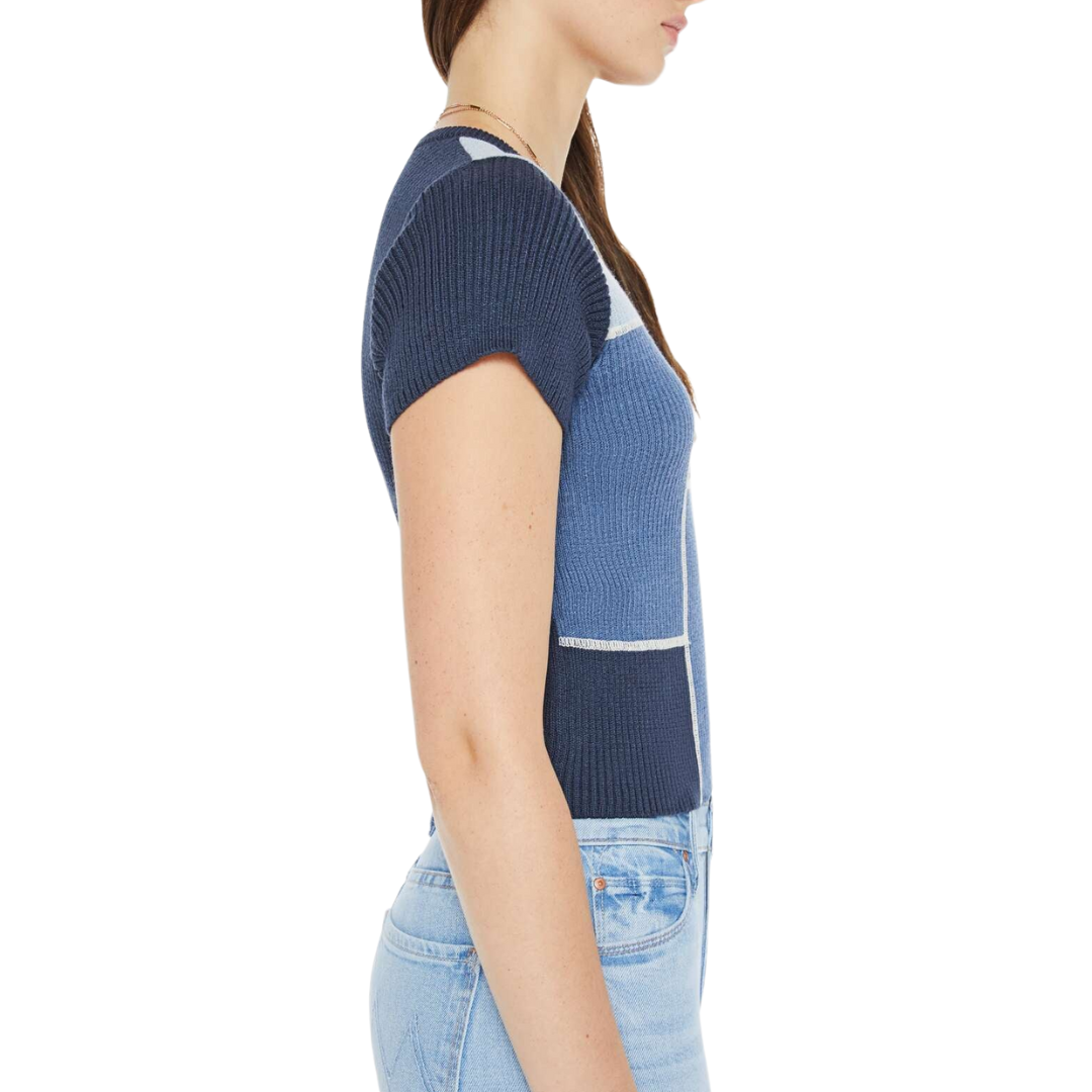 The Block Rib Tee in Patching Things Up