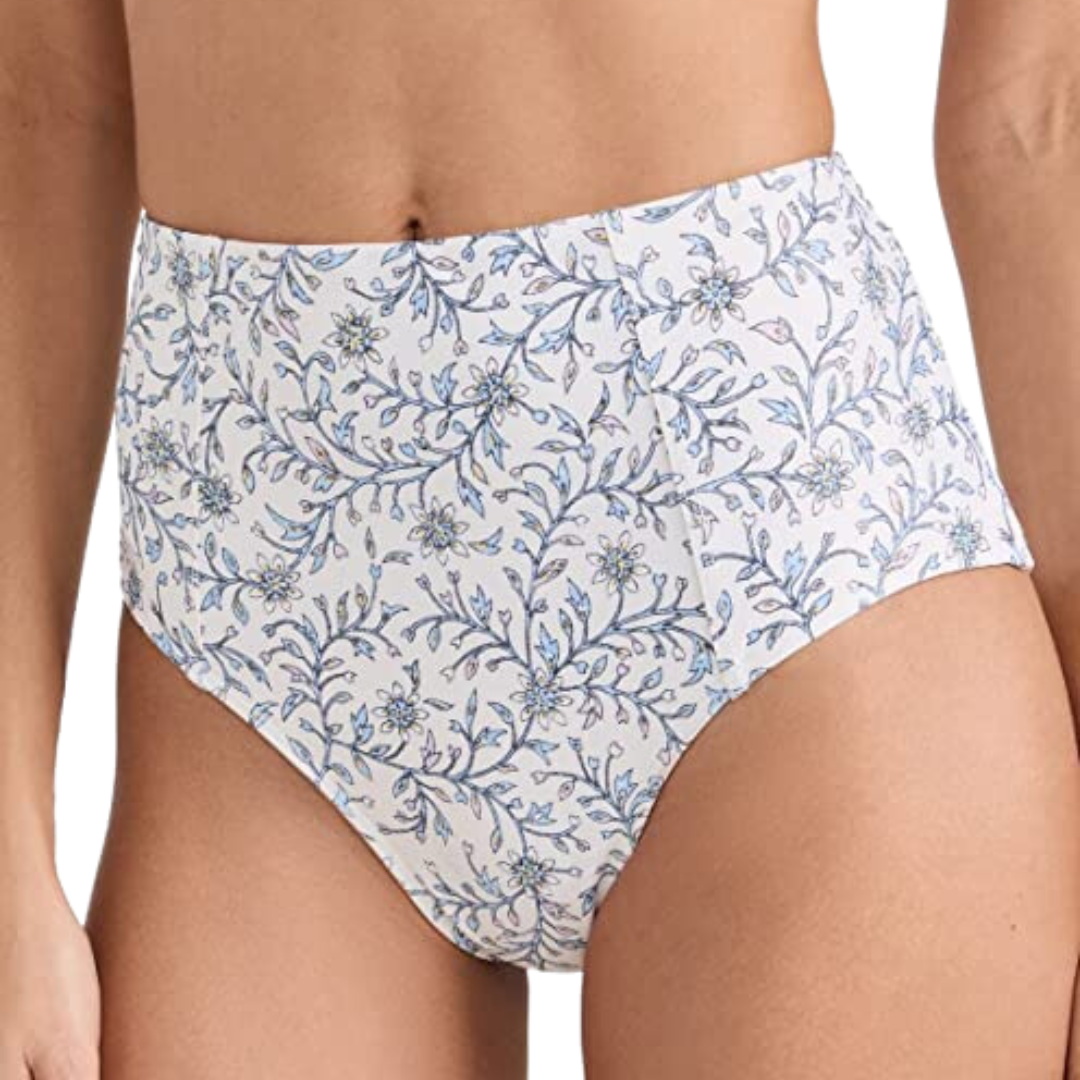 Serena Bikini Bottom in White Blossom