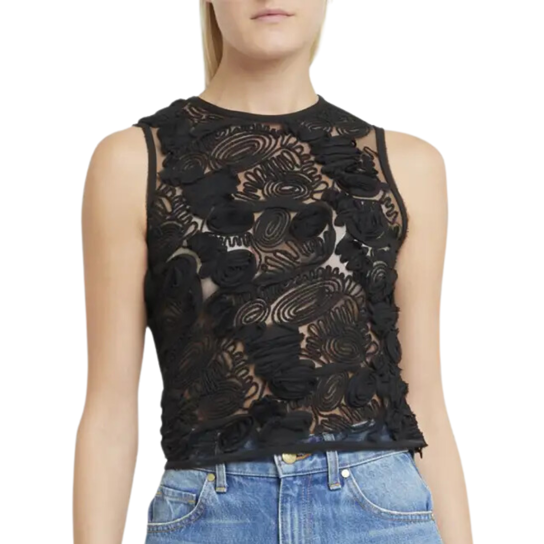 Carmen Top in Noir