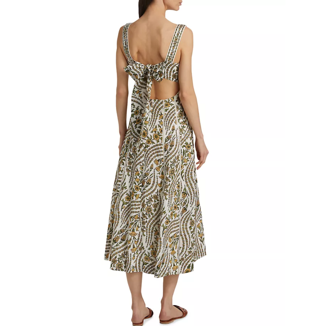 Rye Dress in Dove Multi