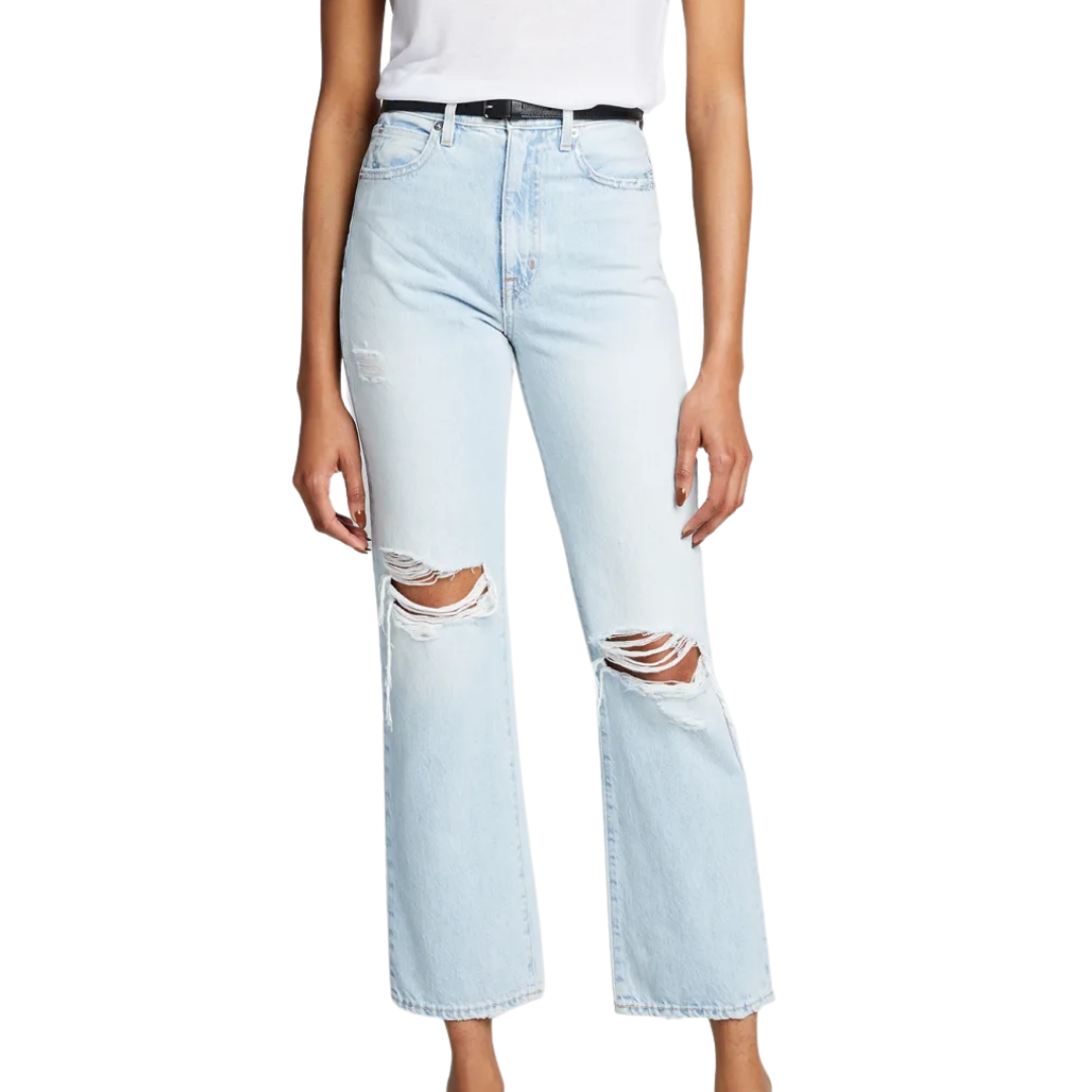 London Straight-Leg Ankle Jeans in Heartbreak Hotel