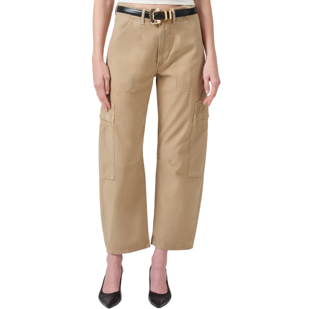 Marcelle Low Slung Easy Cargo in Heirloom Khaki