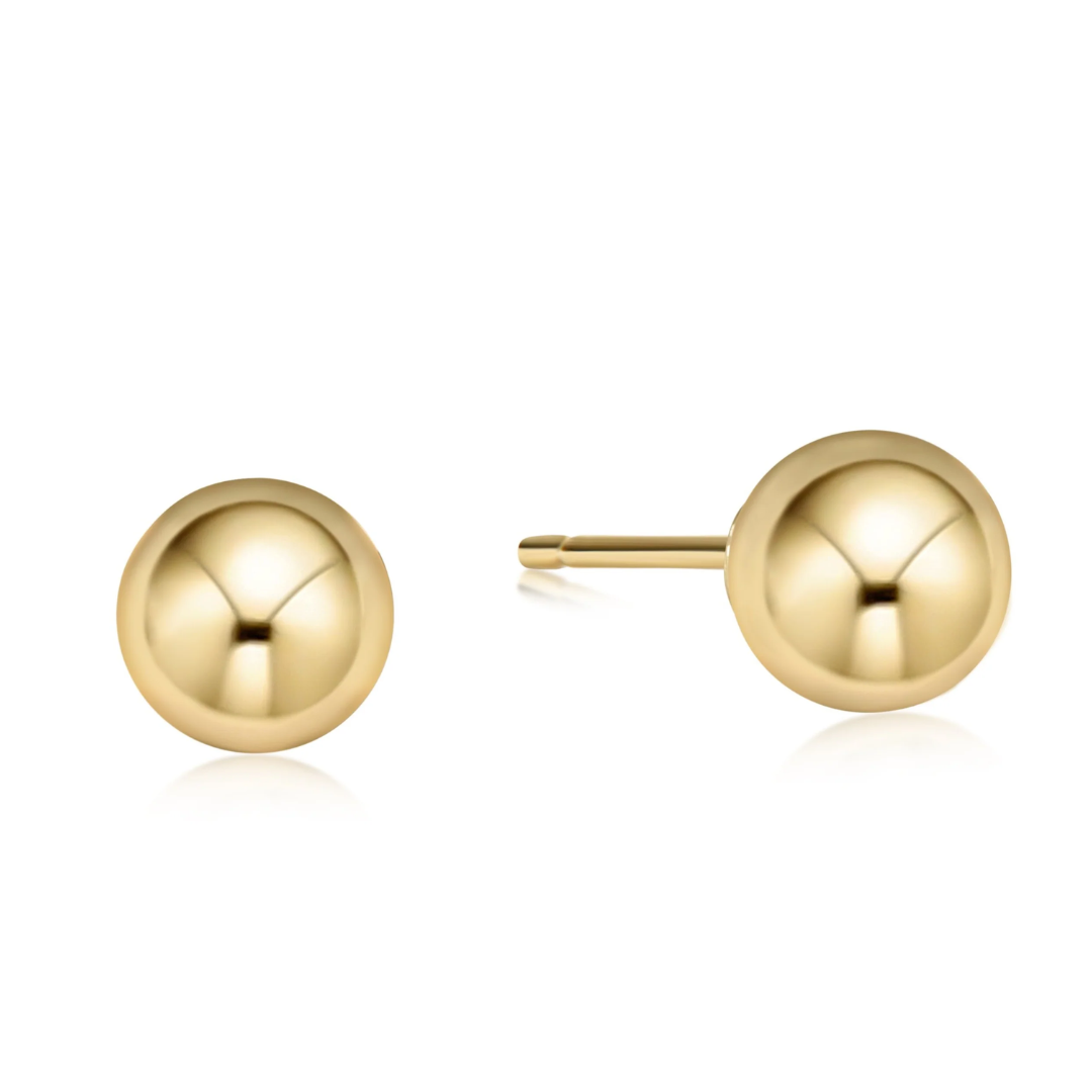 Classic 8mm Ball Stud in Gold