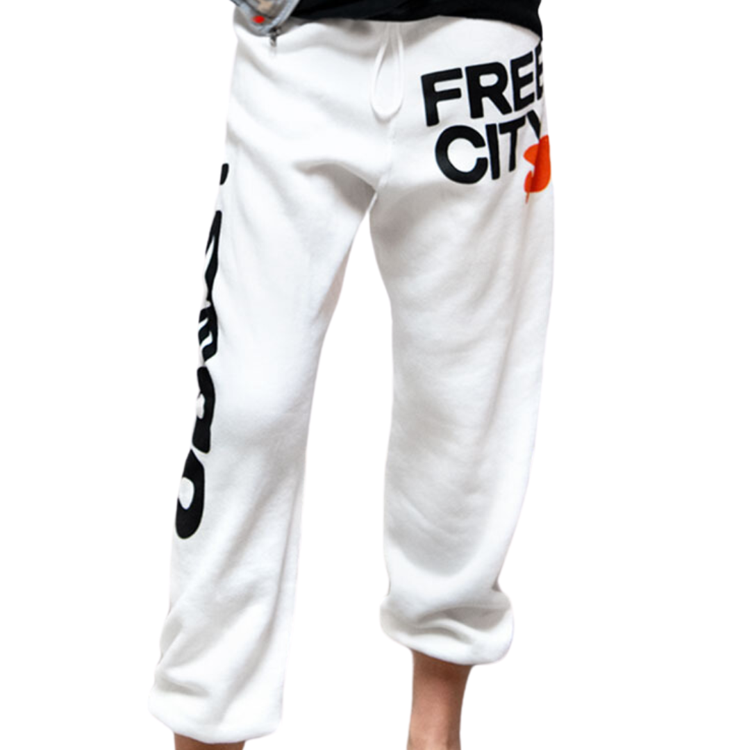 Circa'99 OG LetsGo OldSchool PolyBlend/Fluff Sweat in SuperWhite