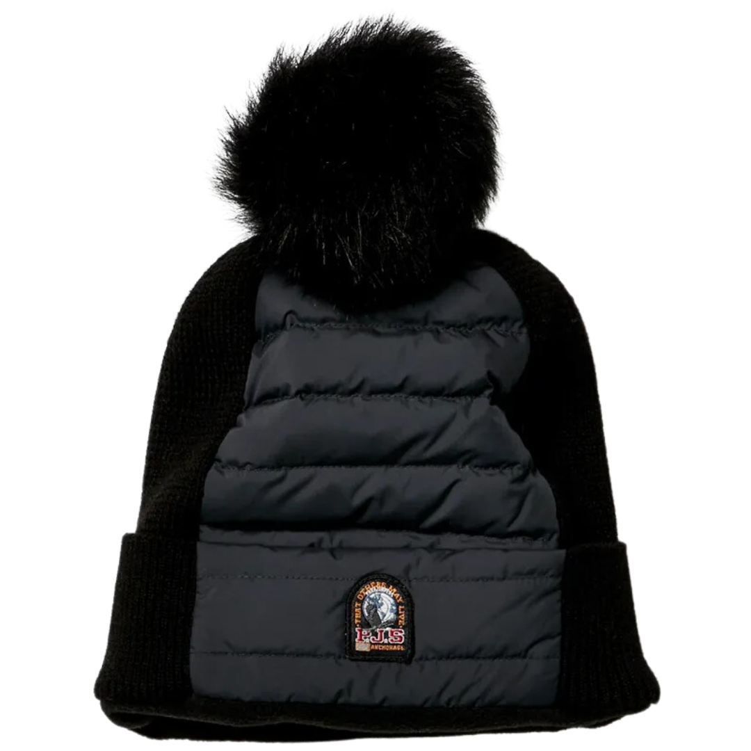 Puffer Hat in Black