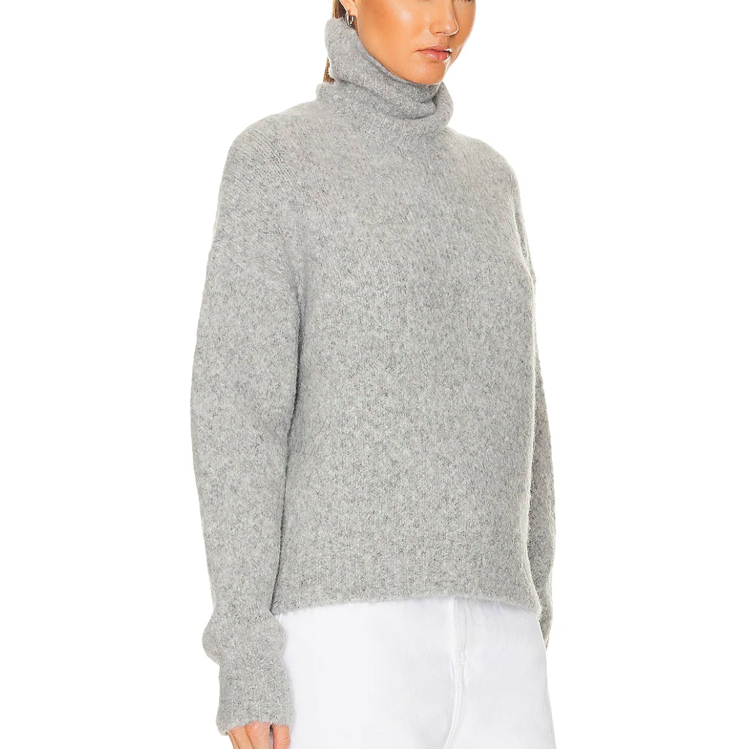 Sierra Sweater in Light Grey Melange