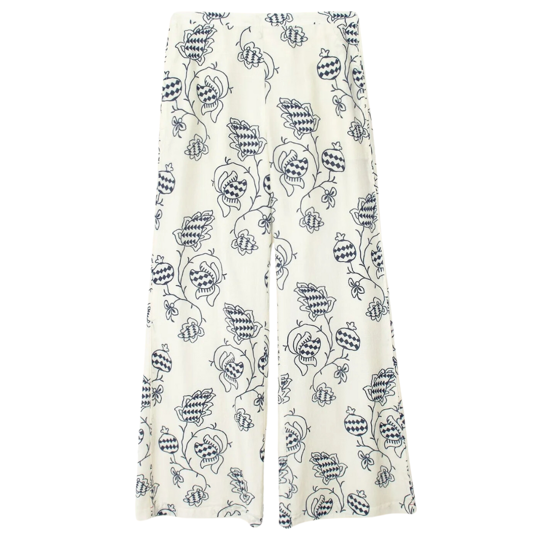 Pippen Pant in Cream Pom