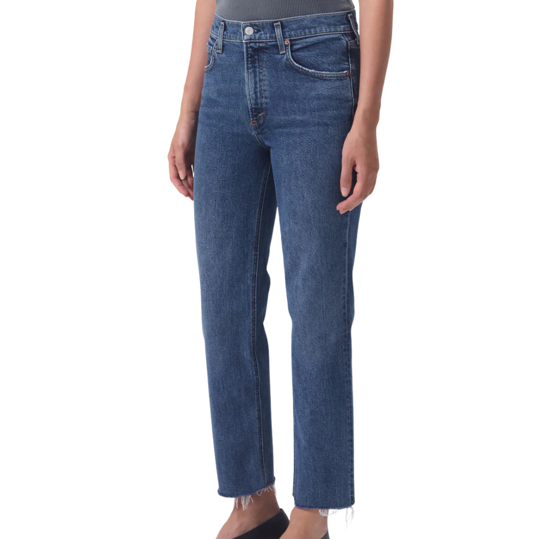 Kye Mid Rise Straight Crop in Mirage