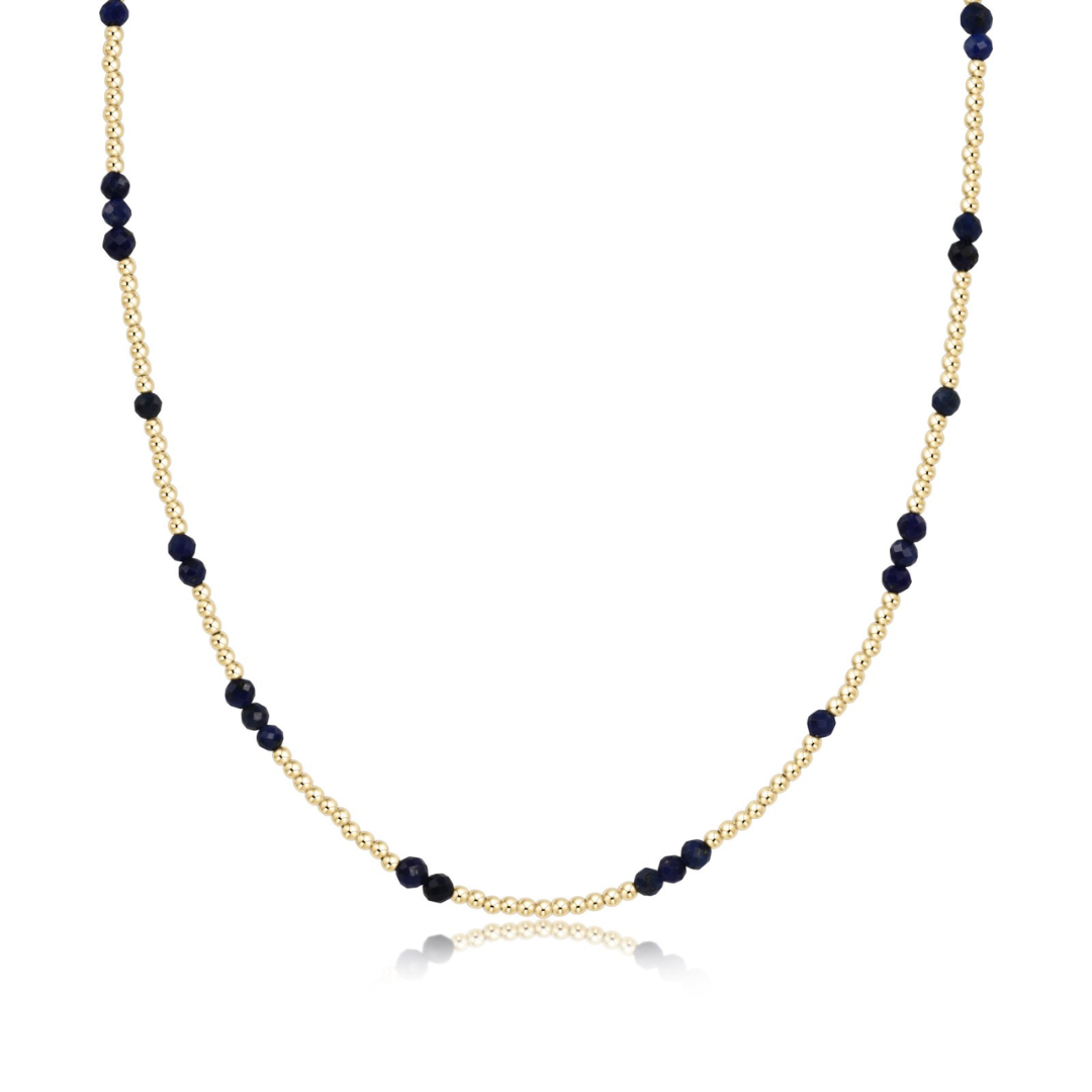 15" Choker Hope Unwritten Gemstone in Faceted Onyx